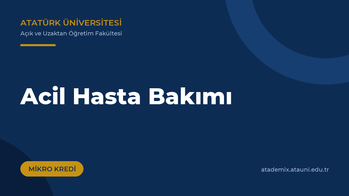 Acil Hasta Bakımı