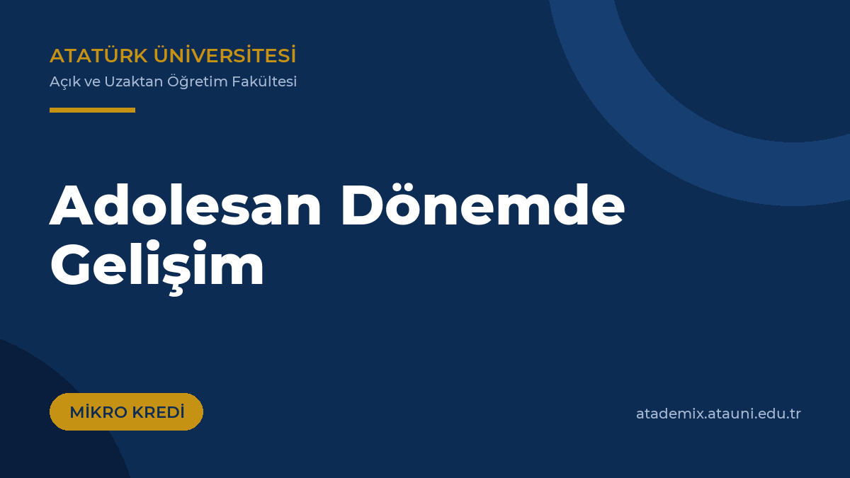 Adolesan Dönemde Gelişim